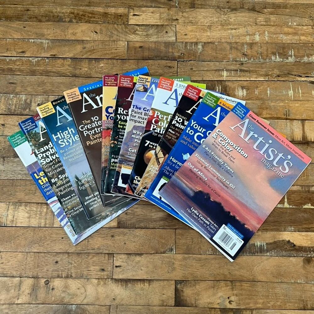 LOT 11 Issues 2004-2006 The Artist's Magazine Vintage Ephemera Junk Journal